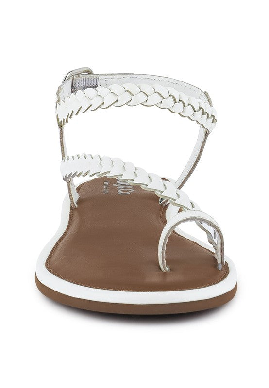 STALLONE Braided Flat Sandals - Tigbuls Variety Fashion