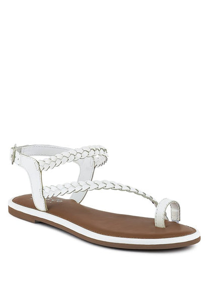 STALLONE Braided Flat Sandals - Tigbuls Variety Fashion