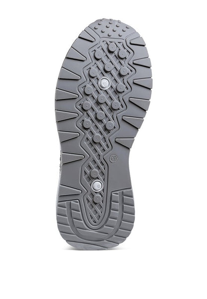 Tapers Glitter Detail Chunky Sneakers - Tigbul's Variety Fashion Shop