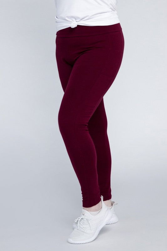 Plus Everyday Leggings with Pockets - Tigbuls Variety Fashion