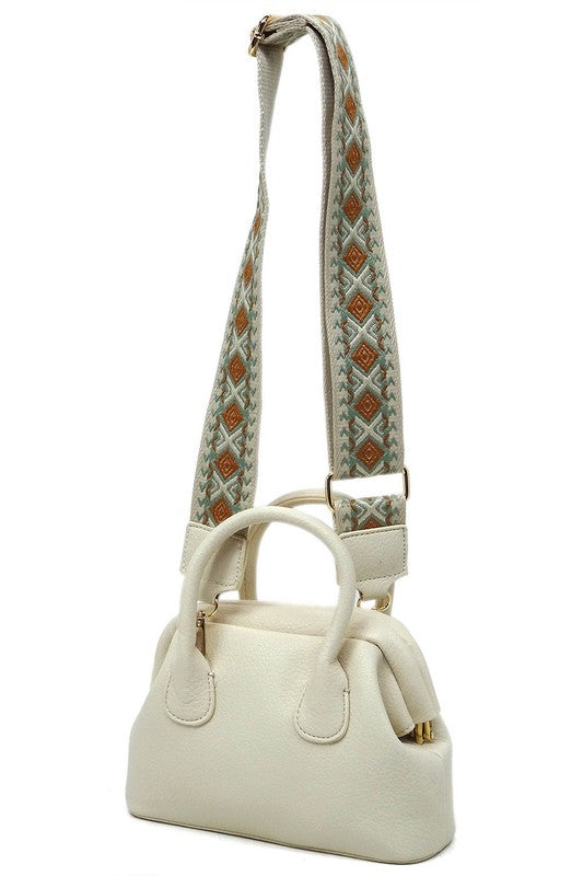 Spring Frame Doctors Satchel Crossbody Bag - Tigbul's Variety Fashion Shop