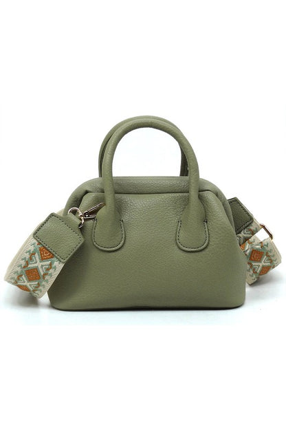 Spring Frame Doctors Satchel Crossbody Bag - Tigbul's Variety Fashion Shop