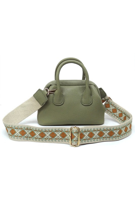 Spring Frame Doctors Satchel Crossbody Bag - Tigbul's Variety Fashion Shop