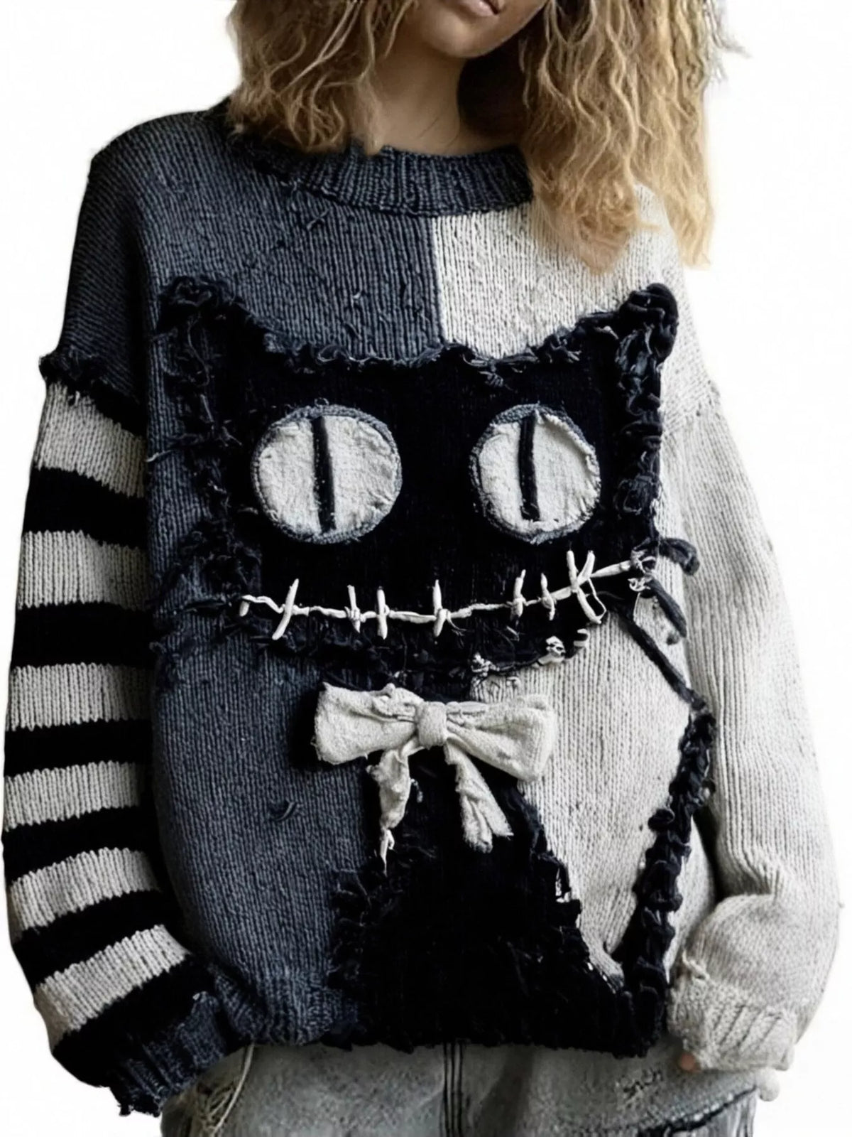 Oversized Drop Shoulder Halloween Sweater Sizes Small up to 5XL | Tigbuls