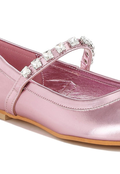 Gloxinia Metallic Mary Jane Ballerinas - Tigbul's Variety Fashion Shop