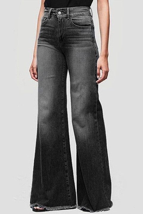 Wide Leg Denim Jeans - Tigbul's Variety Fashion Shop