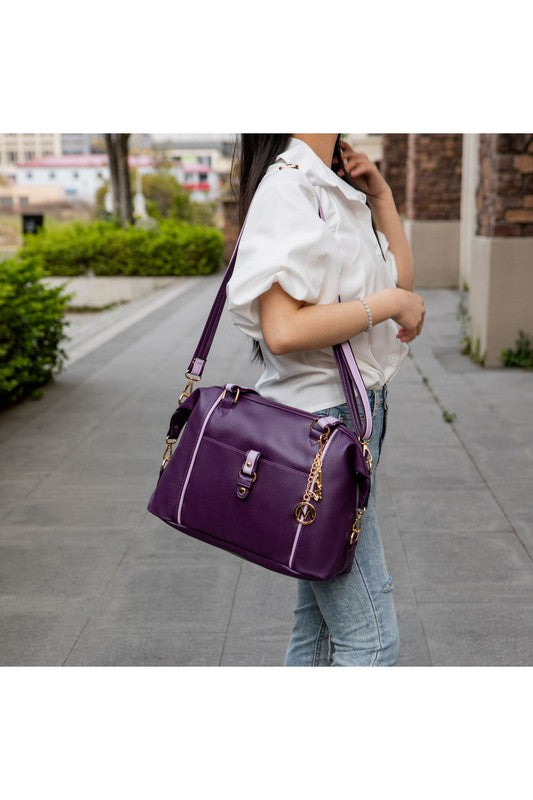 MKF Collection Opal Lightweight Satchel Bag by Mia - Tigbul's Variety Fashion Shop