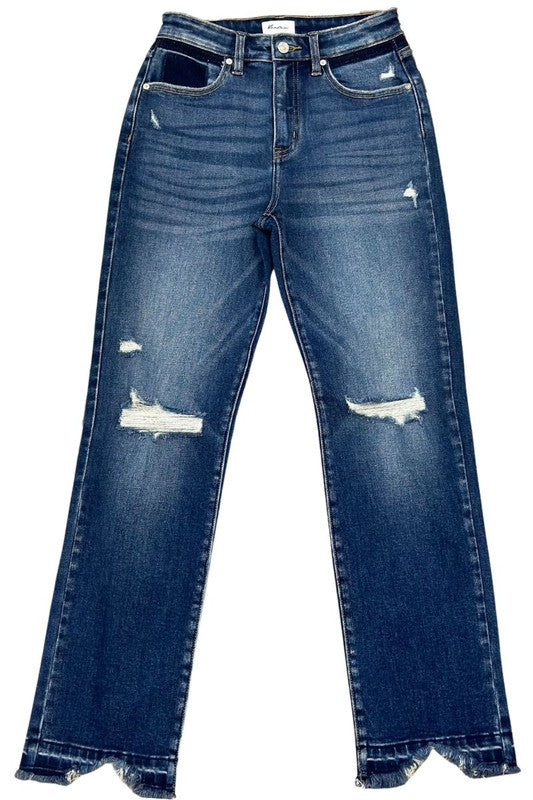 High Rise Slim Straight Jeans - Tigbuls Variety Fashion