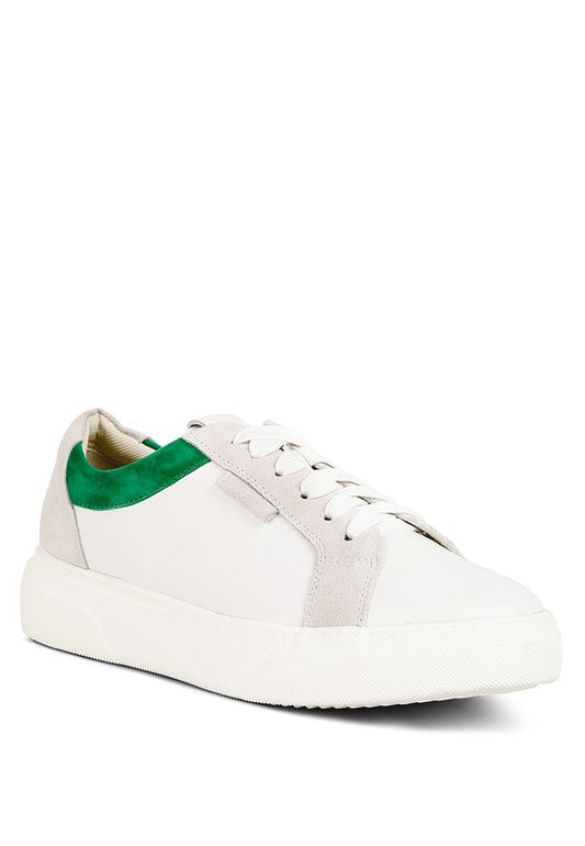 Endler Color Block Leather Sneakers - Tigbuls Variety Fashion