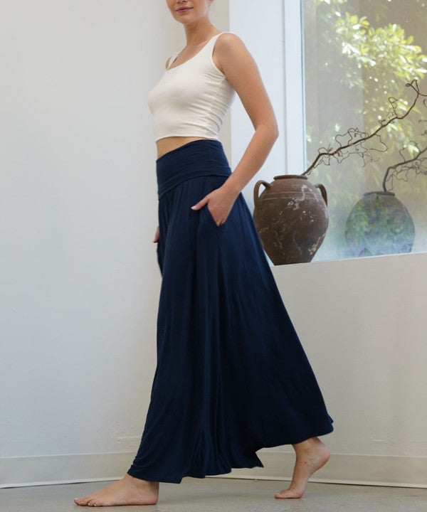 BAMBOO YOGA MAXI SKIRT - Tigbul's Variety Fashion Shop