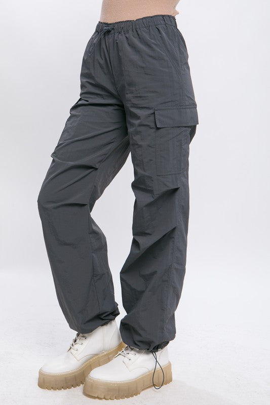 Loose Fit Parachute Cargo Pants - Tigbuls Variety Fashion