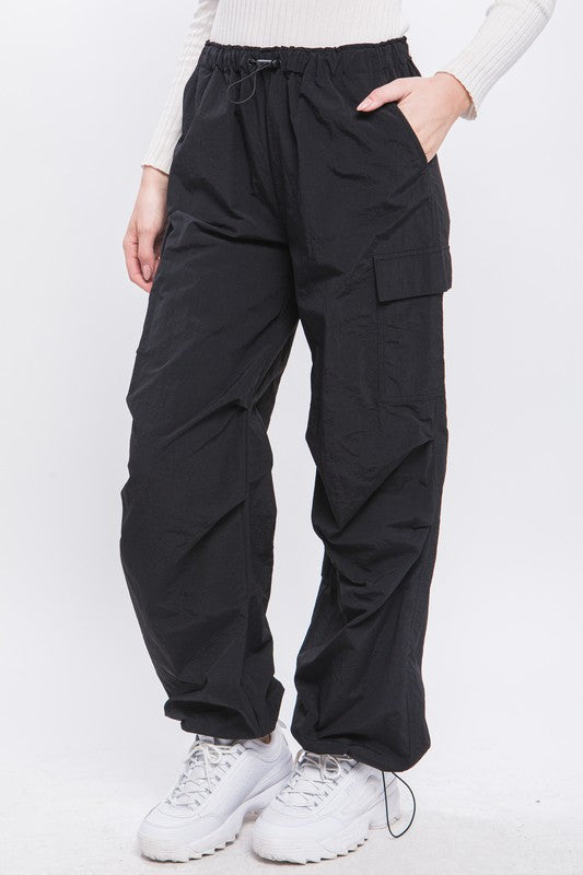 Loose Fit Parachute Cargo Pants - Tigbuls Variety Fashion