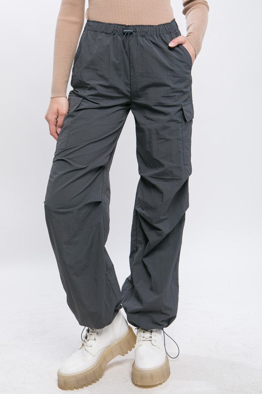 Loose Fit Parachute Cargo Pants - Tigbuls Variety Fashion