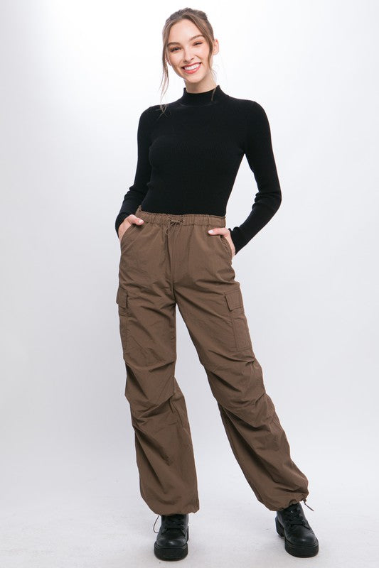 Loose Fit Parachute Cargo Pants - Tigbuls Variety Fashion