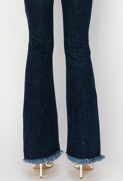 HIGH RISE WESTERN BOOT JEANS - Tigbuls Variety Fashion