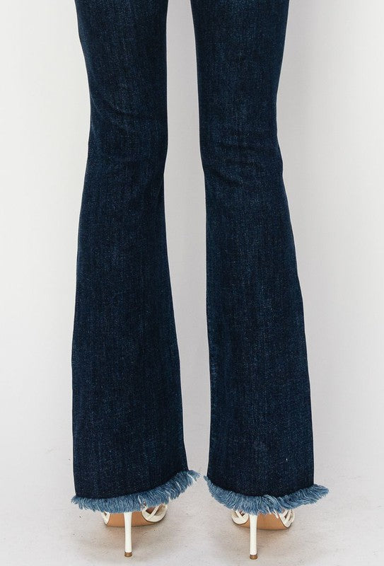 HIGH RISE WESTERN BOOT JEANS - Tigbuls Variety Fashion