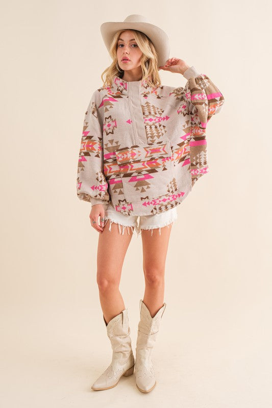 Aztec Western Pullover - Tigbul's Variety Fashion Shop