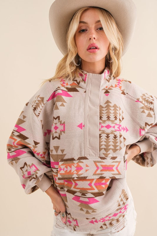 Aztec Western Pullover - Tigbul's Variety Fashion Shop