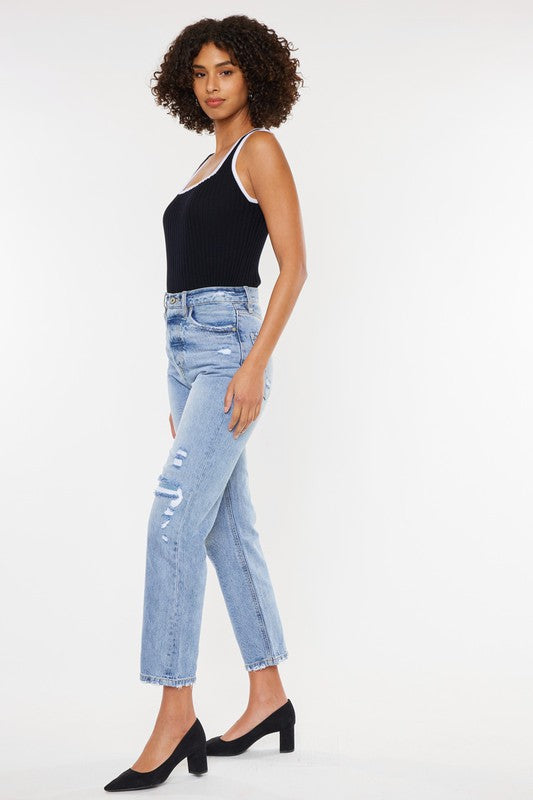 High Rise 90's Boyfriend Jeans - Tigbuls Variety Fashion