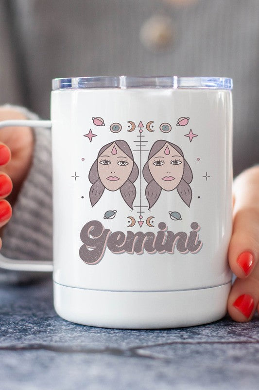 Gemini Astrological Sign Travel Coffee Cup - Tigbul's Variety Fashion Shop