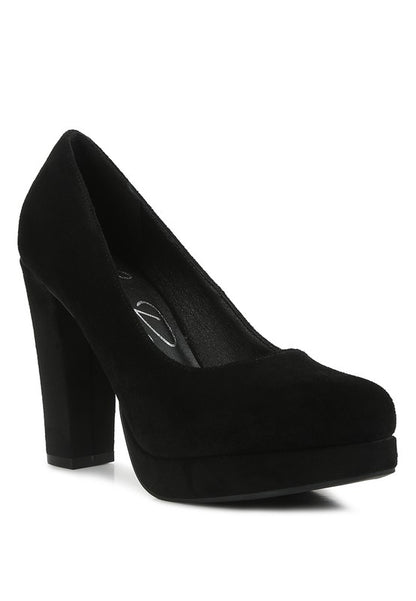 Delia Seude Block Heel Pumps - Tigbuls Variety Fashion