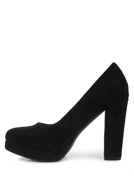 Delia Seude Block Heel Pumps - Tigbuls Variety Fashion