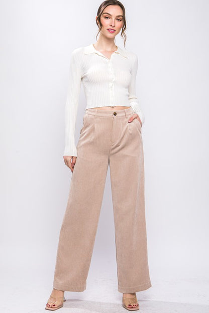 Corduroy Trouser Pants - Tigbuls Variety Fashion