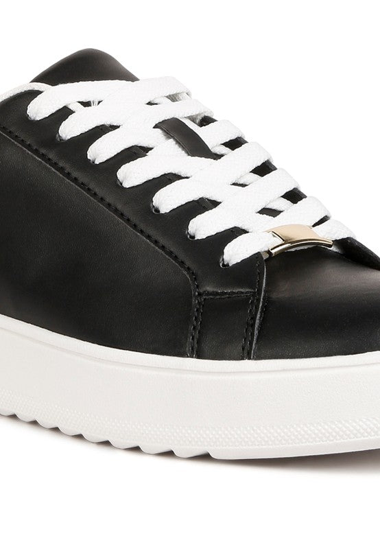 Rouxy Faux Leather Sneakers - Tigbuls Variety Fashion