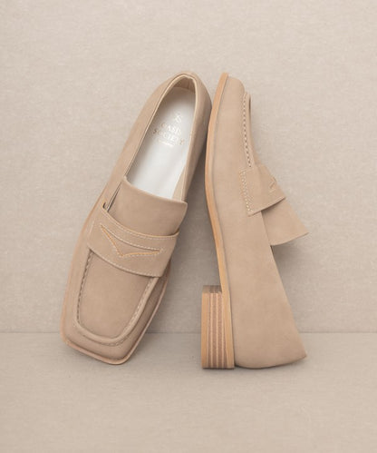 OASIS SOCIETY June - Square Toe Penny Loafers - Tigbuls Variety Fashion