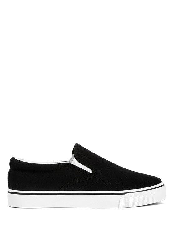 Laszlo Canvas Slip On Sneakers - Tigbul's Variety Fashion Shop