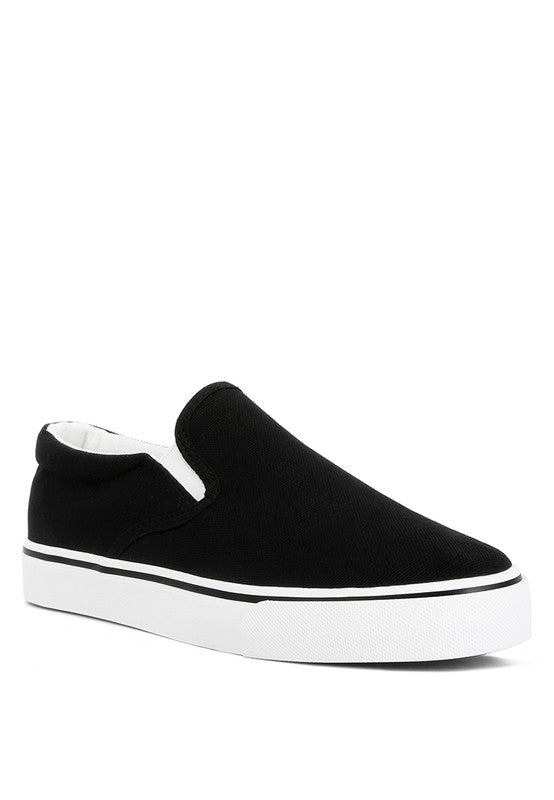 Laszlo Canvas Slip On Sneakers - Tigbul's Variety Fashion Shop