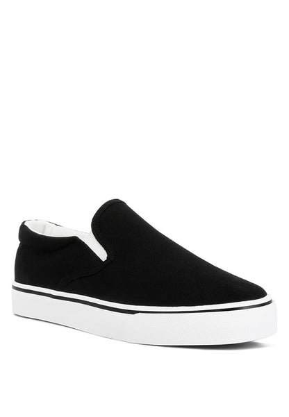 Laszlo Canvas Slip On Sneakers - Tigbul's Variety Fashion Shop