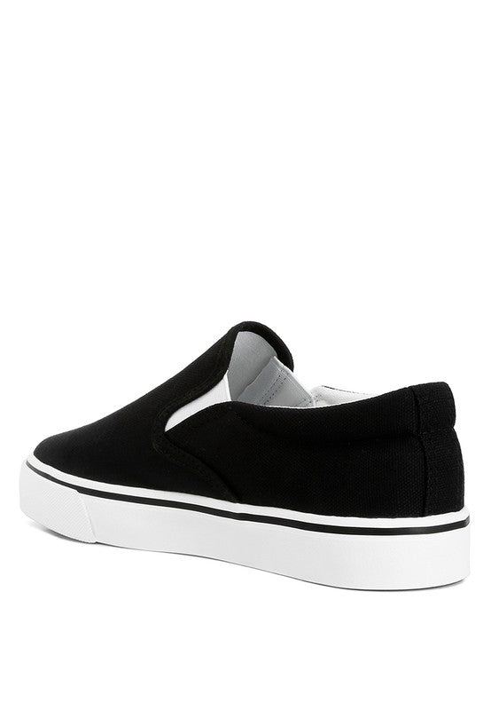 Laszlo Canvas Slip On Sneakers - Tigbul's Variety Fashion Shop