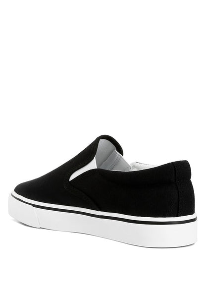 Laszlo Canvas Slip On Sneakers - Tigbul's Variety Fashion Shop