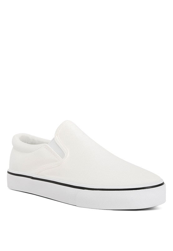 Laszlo Canvas Slip On Sneakers - Tigbul's Variety Fashion Shop