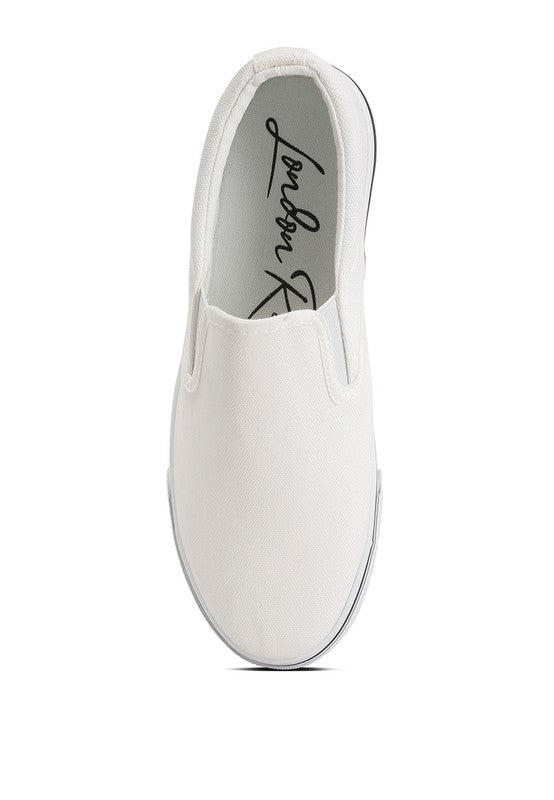 Laszlo Canvas Slip On Sneakers - Tigbul's Variety Fashion Shop