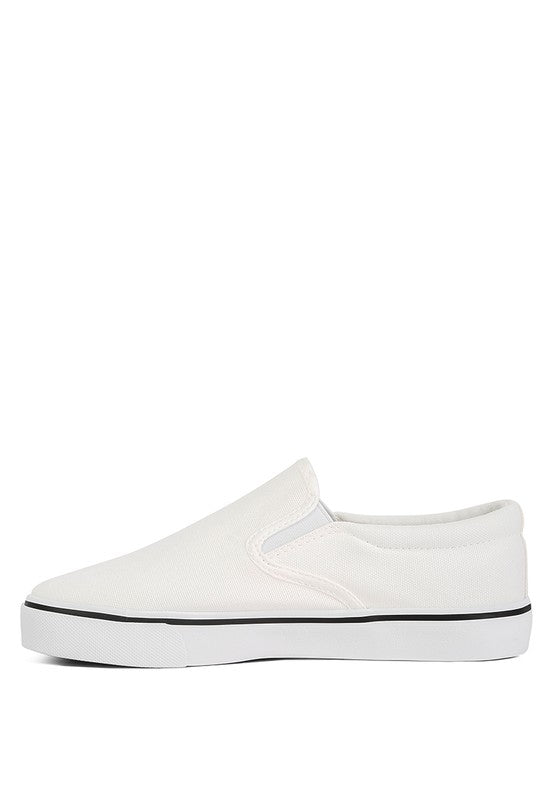 Laszlo Canvas Slip On Sneakers - Tigbul's Variety Fashion Shop