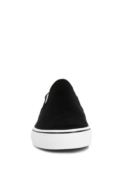 Laszlo Canvas Slip On Sneakers - Tigbul's Variety Fashion Shop