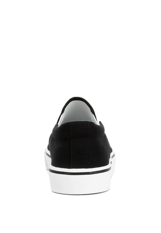 Laszlo Canvas Slip On Sneakers - Tigbul's Variety Fashion Shop