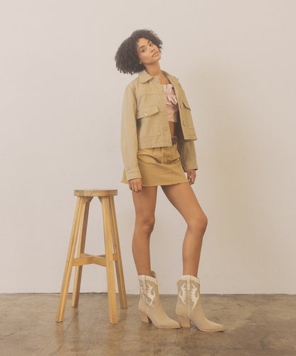 OASIS SOCIETY Houston - Layered Panel Cowboy Boots - Tigbuls Variety Fashion