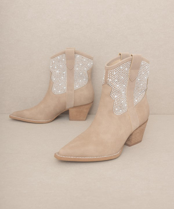 OASIS SOCIETY Cannes - Pearl Studded Western Boots - Tigbuls Variety Fashion