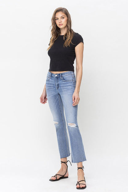 Mid Rise Kick Flare Jeans - Tigbuls Variety Fashion