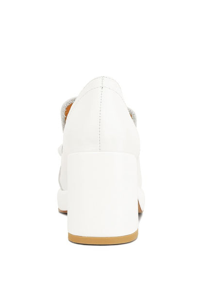 Morgan Metallic Embellishment Platform Loafers - Tigbuls Variety Fashion