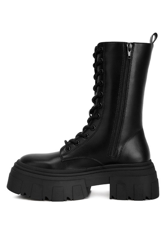 Tatum Combat Boots - Tigbul's Variety Fashion Shop