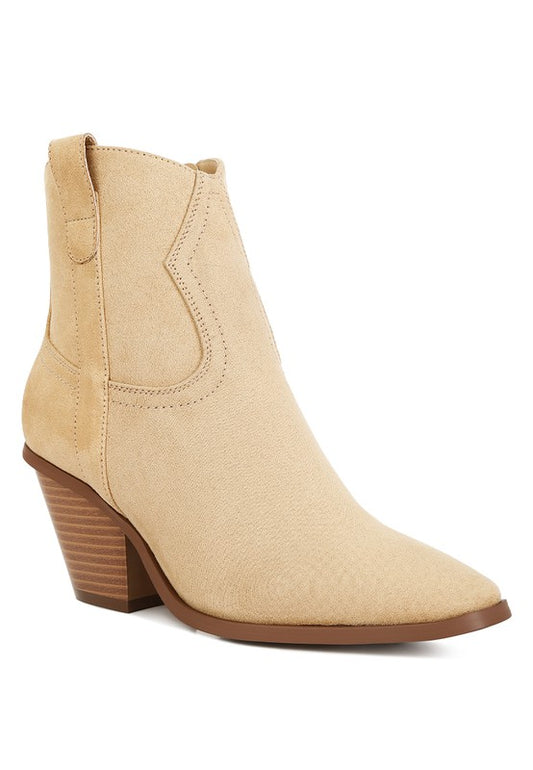 Elettra Ankle Length Cowboy Boots - Tigbuls Variety Fashion