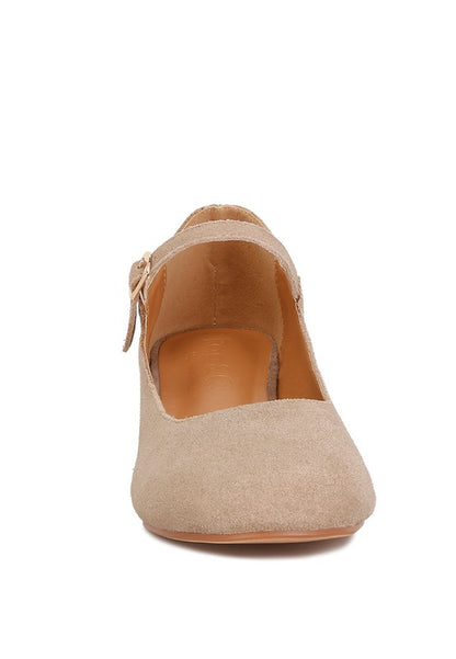 Dallin Suede Block Heel Mary Janes - Tigbuls Variety Fashion