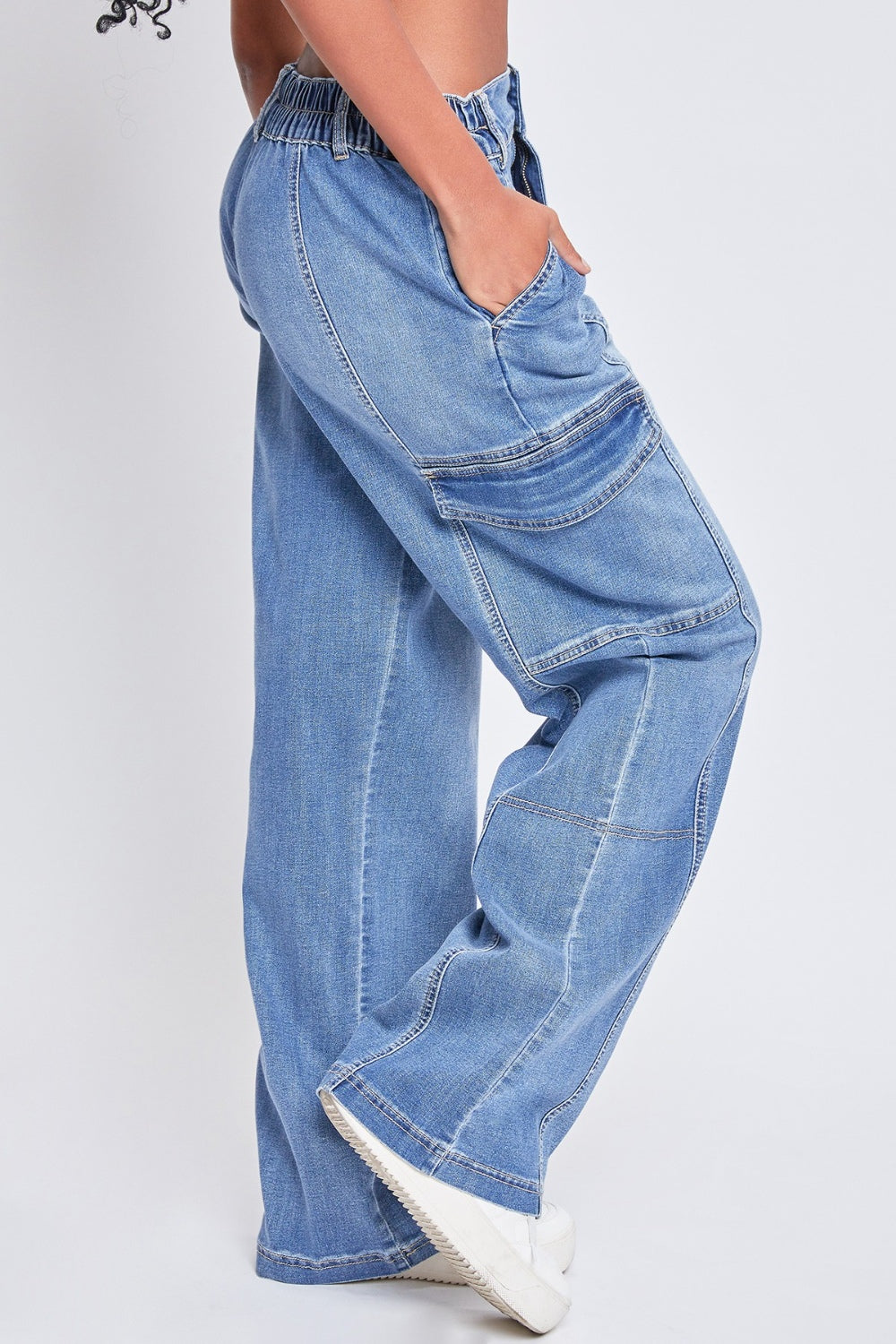 YMI Jeanswear High-Rise Straight Cargo Jeans - Tigbul's Variety Fashion Shop