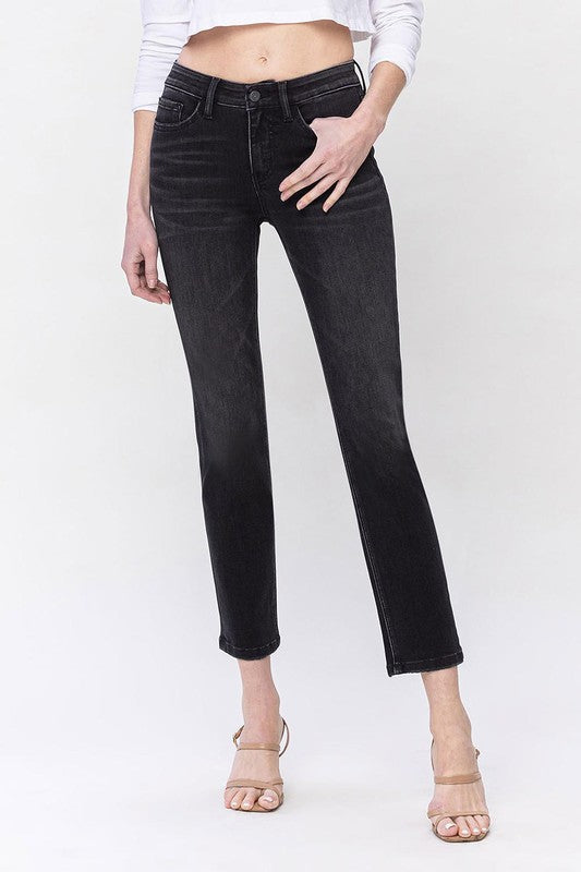 Mid Rise Ankle Slim Straight Jeans - Tigbuls Variety Fashion