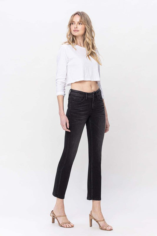 Mid Rise Ankle Slim Straight Jeans - Tigbuls Variety Fashion