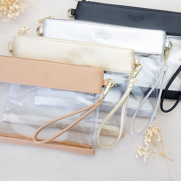 Clear Gameday Wristlet - Stadium Approved - Tigbul's Variety Fashion Shop